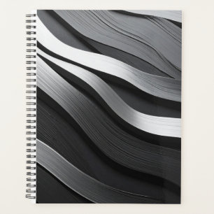 black and white planner