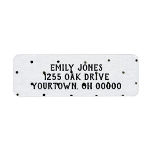 black and white polka dot