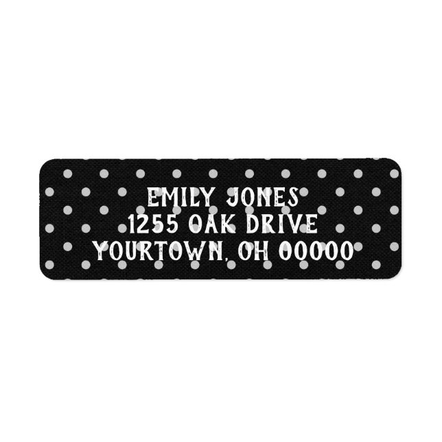 black and white polka dot (Front)