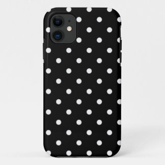 Black And White Polka Dot iPhone 11 Case