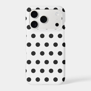 Black and White Polka Dot iPhone Case