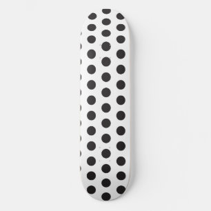 Black and White Polka Dot Pattern – Classic Minima Skateboard
