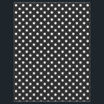 Black and White Polka Dot Pattern Flyer<br><div class="desc">Black and White Polka Dot Pattern</div>
