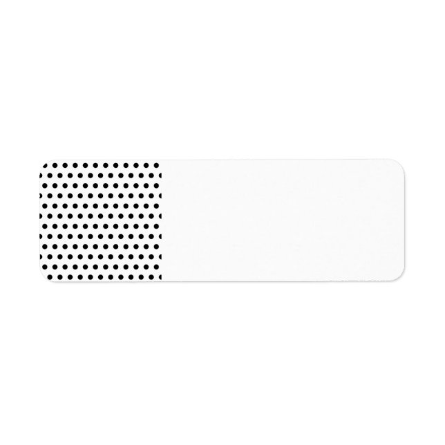 Black and White Polka Dot Pattern. Spotty. (Front)
