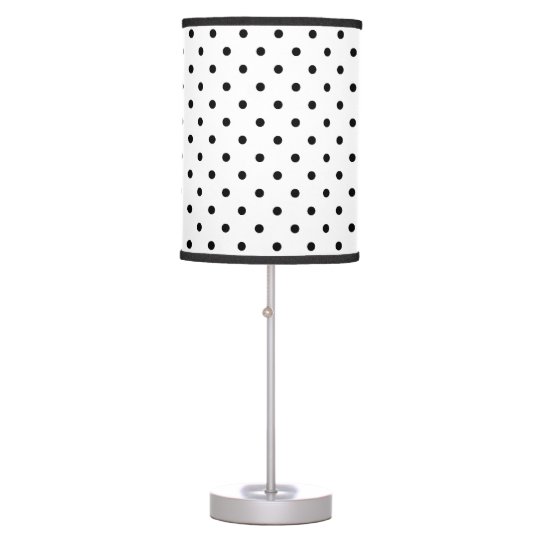 Black And White Polka Dot Table Lamp, Black And White Polka Dot Table Lamp