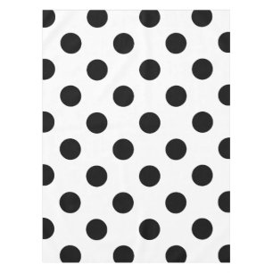 Black and White Polka Dot Tablecloth