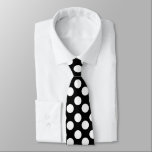 Black and White Polka Dot Tie<br><div class="desc">Add some interest to your business attire with this modern polka dot tie. Customize by changing the colour of the dots to your favourite.</div>