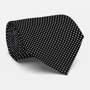 Black and White Polka Dot Tie for Him