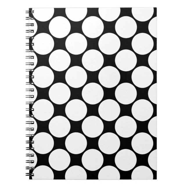 Black and white polka dots 4. notebook (Front)