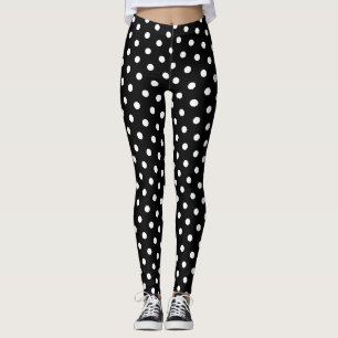 Black and White Polka Dots 4Eve Leggings