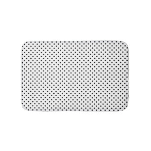 Black and White polka dots Bath Mat