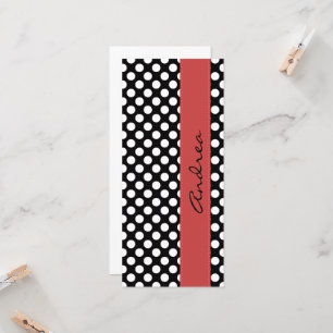 Black and White Polka Dots, Dotted, Your Name