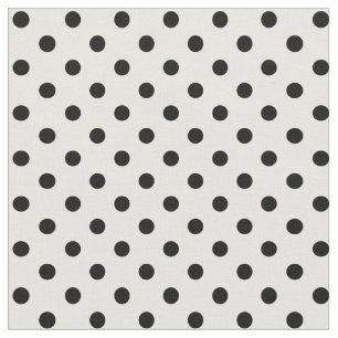 Black and White Polka Dots Fabric