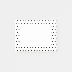 Black And White Polka Dots Pattern Post-it Notes