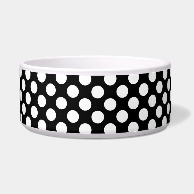 Black and White Polka Dots, Polka Dot Pattern (Front)