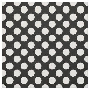 Black and White Polka Dots, Polka Dot Pattern Fabric