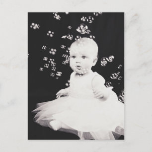 Black and white portrait postcard