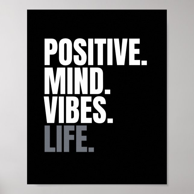 Black and white positive Poster (Front)