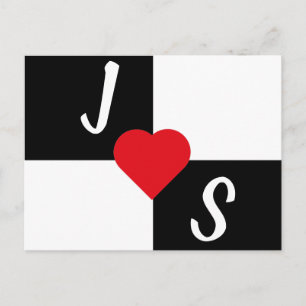 Black and white postcard