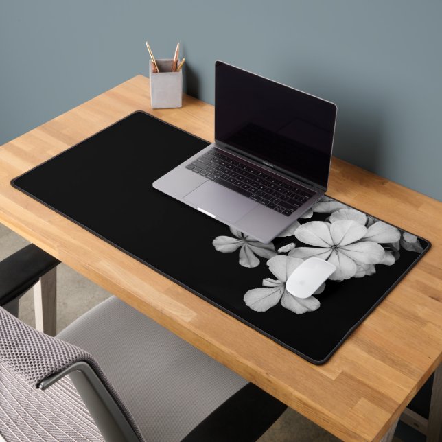 Black and White Postcard Design Desk Mat (Office 2)
