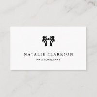 Black and White Pretty Bow Minimalist