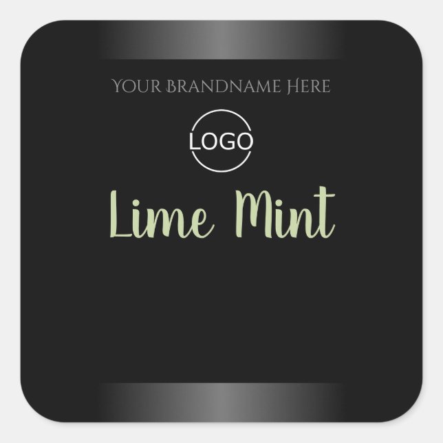 Black and White Professional Product Labels Logo (Front)