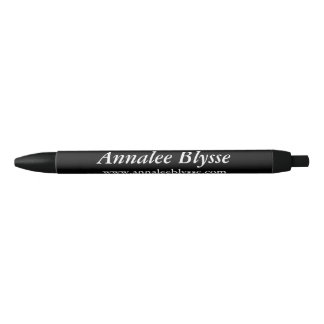 Black and White Promotional Author Black Ink Pen