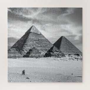 Black and White Pyramids Jigsaw Puzzle