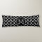 Black and White Quatrefoil Pattern Custom Monogram
