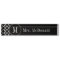 Black and White Quatrefoil Pattern Custom Monogram