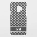 Black and white queen chess piece custom Android Uncommon Samsung Galaxy S9 Case<br><div class="desc">Black and white queen chess piece custom Android Uncommon Samsung Galaxy S9 Case. Personalized cover with your own custom name or initials. Use ALT codes to change the icon into pawn,  knight,  bishop,  rook,  queen or king. ♕♔♘♗♖♙ ♚♛♞♝♜♟</div>