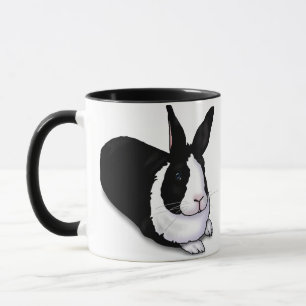 Black and White Rabbit Mug