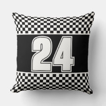 Black And White Race Number