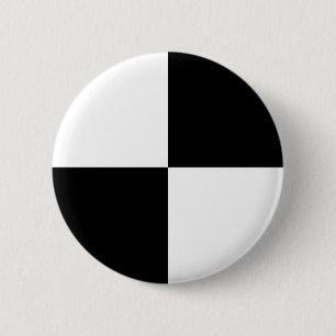 Black and White Rectangles 2 Inch Round Button