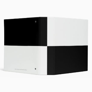 Black and White Rectangles Binder