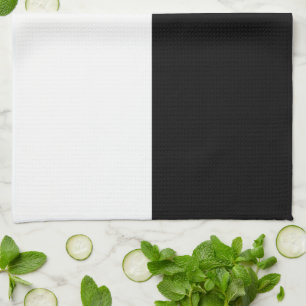 Black and White Rectangles Kitchen Towel