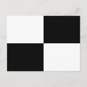 Black and White Rectangles Postcard