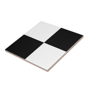 Black and White Rectangles Tile