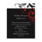 Black and White Red Reverse Swirl Reception Flyer