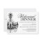 Black and White Rehearsal Dinner Invitations