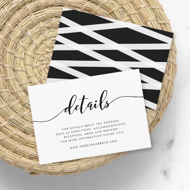 Black and White Relax Script Details Enclosure Card (Creator Uploaded)