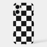 Black and White Retro Check<br><div class="desc">Make a stylish statement with this custom iPhone case featuring a trendy black and white checkerboard print. Perfect for a bold, modern look, this design can be personalized using the design tools — add your name, monogram, favorite quote, or even your own photos to create a one-of-a-kind accessory. Available in...</div>