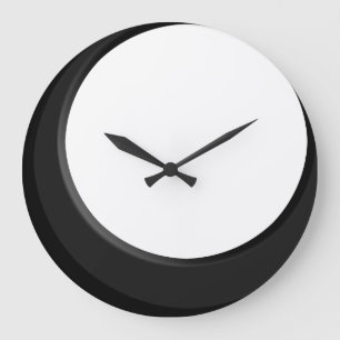 Black and White Retro Modern Kitchen Wall Clock