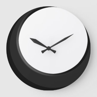 Black and White Retro Modern Kitchen Wall Clock