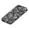 Black And White Retro Paisley Ham Pattern