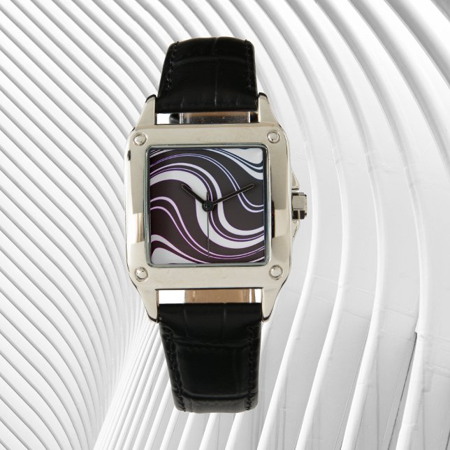 Black and white retro waves watch (Creator Uploaded)