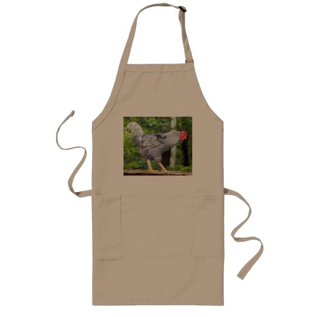 Black and white Rooster on Apron (Front)
