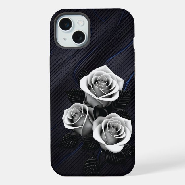 Black and White Rose cell phone cover (Back)