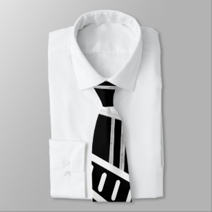 Black And White Runway Fashion Inspired Tie