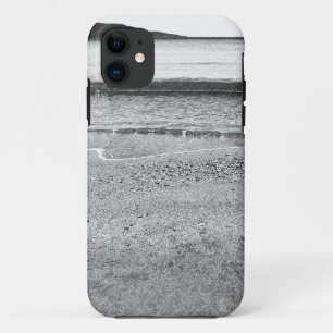Black and White Sand Beach iPhone 11 Case